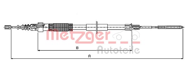 METZGER Kézifék bowden 10.7408_METZ