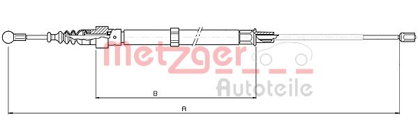 METZGER Kézifék bowden 10.7508_METZ