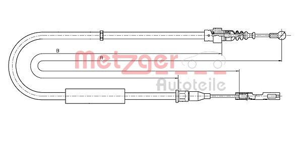 METZGER Kézifék bowden 10.7512_METZ