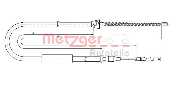 METZGER Kézifék bowden 10.7515_METZ