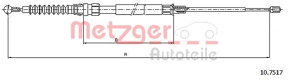 METZGER Kézifék bowden 10.7517_METZ