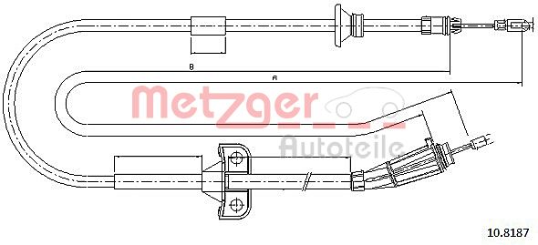 METZGER Kézifék bowden 10.8187_METZ