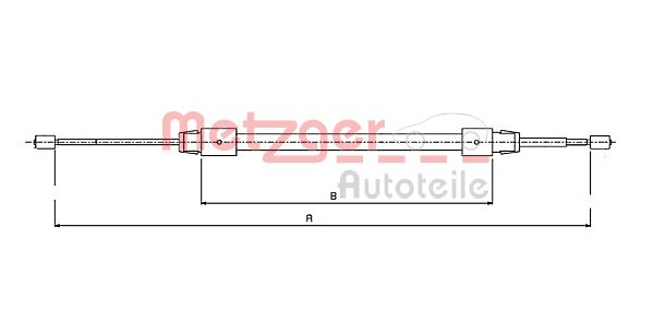 METZGER Kézifék bowden 10.9322_METZ