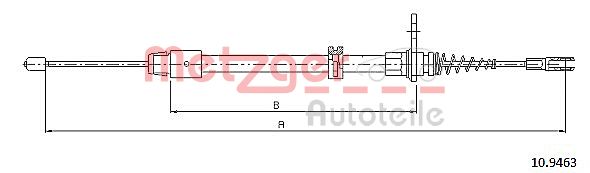 METZGER Kézifék bowden 10.9463_METZ