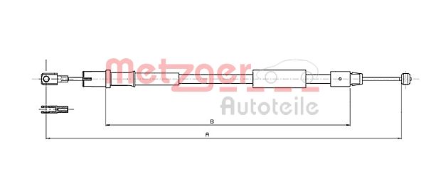 METZGER Kézifék bowden 10.9836_METZ