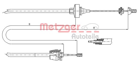 METZGER Kuplungbowden 10.2372_METZ