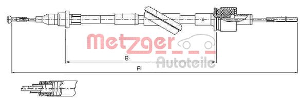 METZGER Kuplungbowden 10.2444_METZ