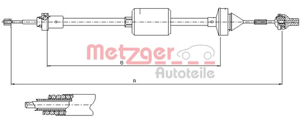 METZGER Kuplungbowden 10.2842_METZ