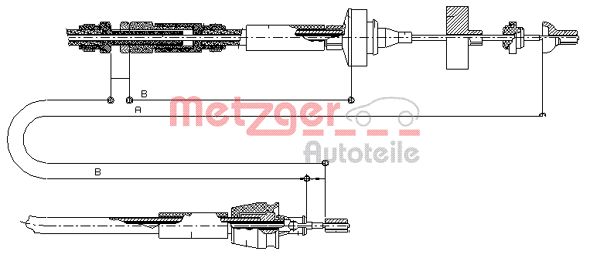 METZGER Kuplungbowden 10.2962_METZ