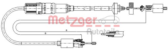 METZGER Kuplungbowden 10.2967_METZ