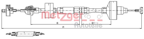 METZGER Kuplungbowden 10.3144_METZ