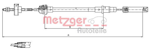 METZGER Kuplungbowden 10.338_METZ