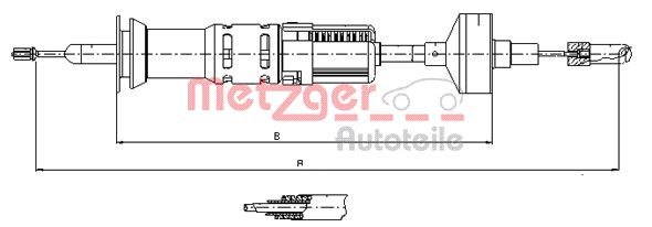 METZGER Kuplungbowden 10.3412_METZ