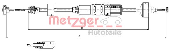 METZGER Kuplungbowden 10.3443_METZ