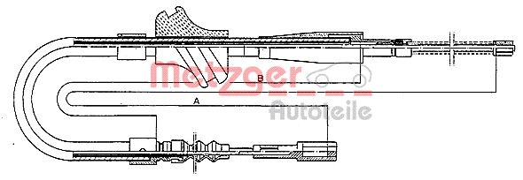 METZGER Kézifék bowden 10.409_METZ