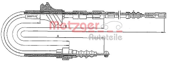 METZGER Kézifék bowden 10.4094_METZ