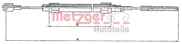 METZGER Kézifék bowden 10.4131_METZ