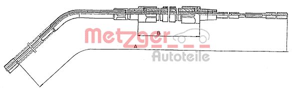 METZGER Kézifék bowden 10.4132_METZ