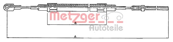 METZGER Kézifék bowden 10.4152_METZ