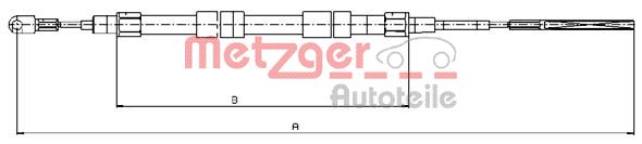 METZGER Kézifék bowden 10.4156_METZ