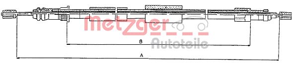 METZGER Kézifék bowden 10.4571_METZ