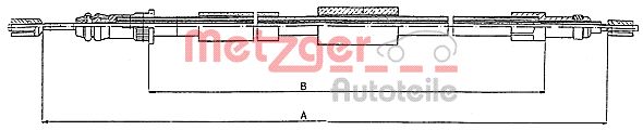 METZGER Kézifék bowden 10.4572_METZ