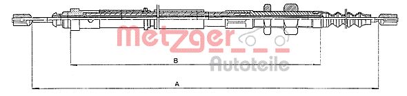 METZGER Kézifék bowden 10.4652_METZ