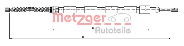 METZGER Kézifék bowden 10.602_METZ