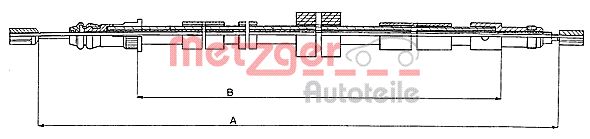 METZGER Kézifék bowden 10.6025_METZ