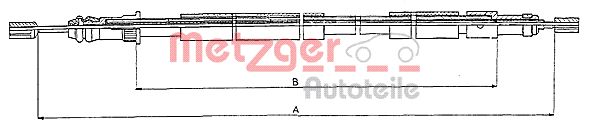 METZGER Kézifék bowden 10.6026_METZ