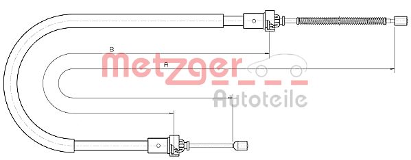 METZGER Kézifék bowden 10.6894_METZ