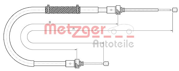 METZGER Kézifék bowden 10.6895_METZ