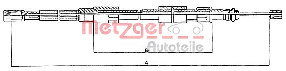 METZGER Kézifék bowden 10.7211_METZ