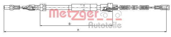 METZGER Kézifék bowden 10.7383_METZ