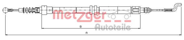 METZGER Kézifék bowden 10.7393_METZ