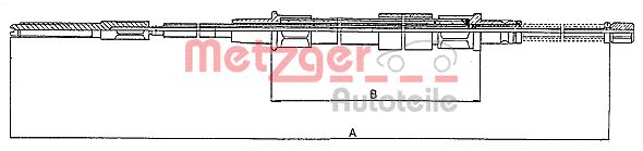 METZGER Kézifék bowden 10.7402_METZ