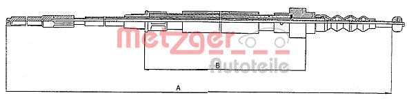 METZGER Kézifék bowden 10.7403_METZ