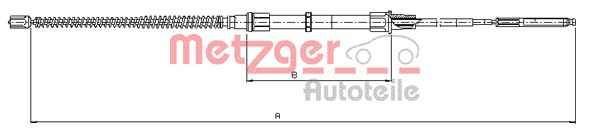 METZGER Kézifék bowden 10.7405_METZ