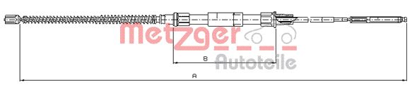 METZGER Kézifék bowden 10.7407_METZ