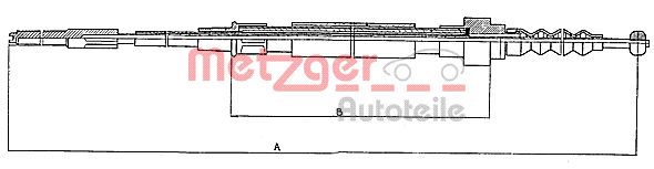 METZGER Kézifék bowden 10.742_METZ