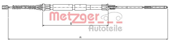 METZGER Kézifék bowden 10.7431_METZ