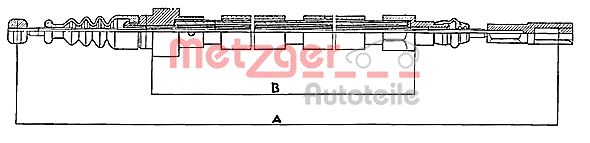 METZGER Kézifék bowden 10.746_METZ