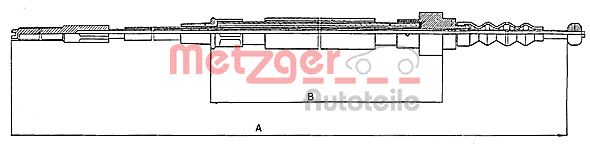 METZGER Kézifék bowden 10.7471_METZ