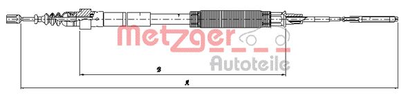 METZGER Kézifék bowden 10.7481_METZ