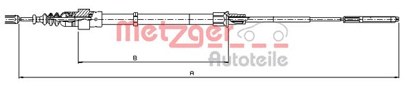 METZGER Kézifék bowden 10.7491_METZ