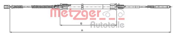 METZGER Kézifék bowden 10.7493_METZ