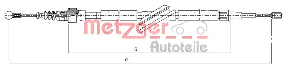 METZGER Kézifék bowden 10.7506_METZ