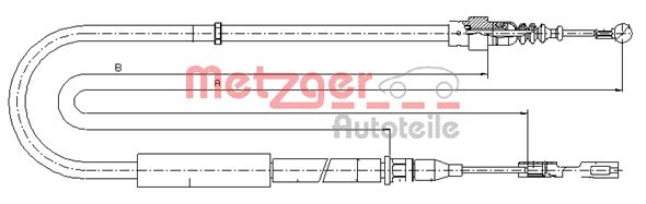 METZGER Kézifék bowden 10.7513_METZ