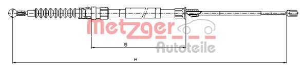 METZGER Kézifék bowden 10.7518_METZ