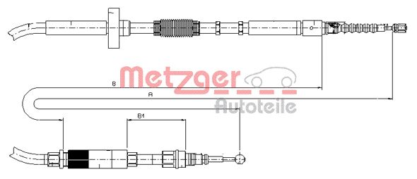 METZGER Kézifék bowden 10.7531_METZ